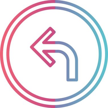 Sol Ok Çizgisi Gradyan Tasarımına Dön