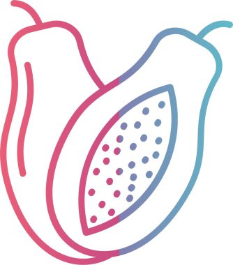 Papaya Çizgisi Gradyan Tasarımı