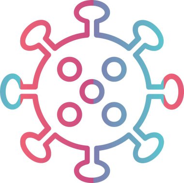 Coronavirus Çizgisi Gradyan Tasarımı