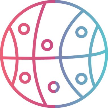 Basketbol Çizgisi Gradyan Tasarımı