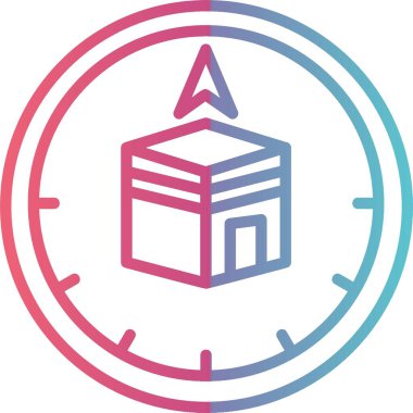 Qibla Çizgisi Gradyan Tasarımı