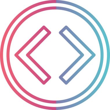 Sol ve Sağ Ok Çizgisi Gradyan Tasarımı