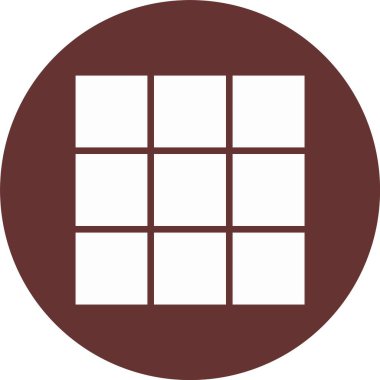 Rubik Küp Kabartma Çemberi Simgesi