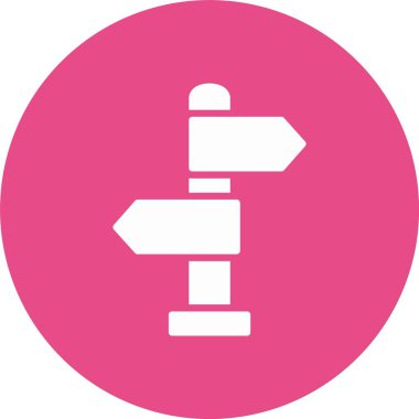 Yön Kabartma Çemberi Simgesi