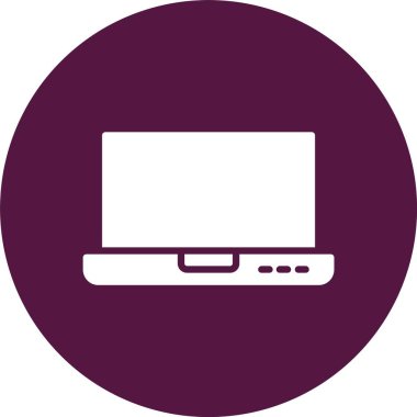 Laptop Ekran Kabartma Çemberi Simgesi