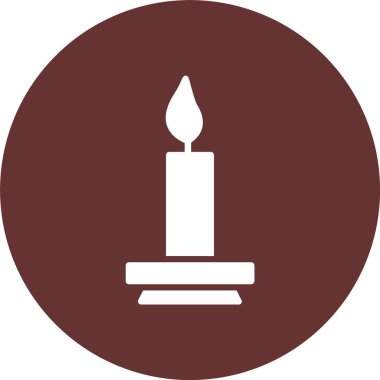 Mum Kabartma Çemberi Simgesi