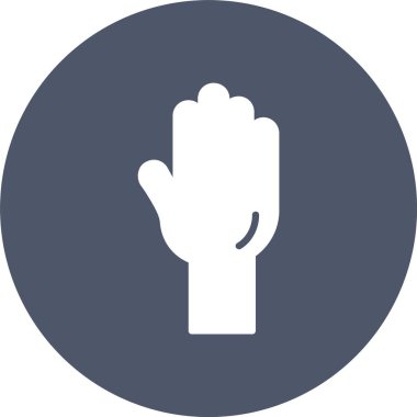 El Kabartma Çemberi Simgesi