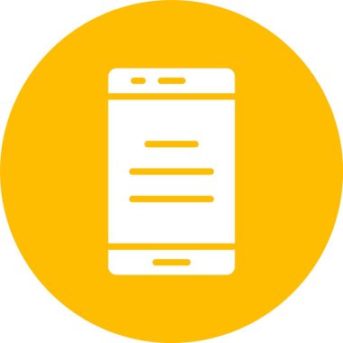 Akıllı Telefon Kabartma Çemberi Simgesi