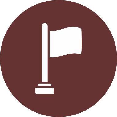 Bayrak Kabartma Çemberi Simgesi