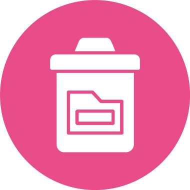 Bin Glyph Çember Simgesi