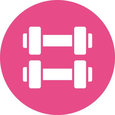 Dumbbell Kabartma Çemberi Simgesi