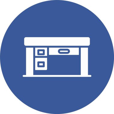 Masa Kabartma Çemberi Simgesi