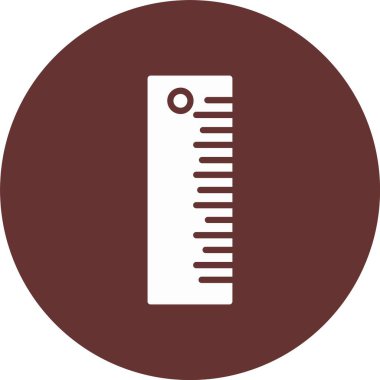 Cetvel Glyph Çember Simgesi