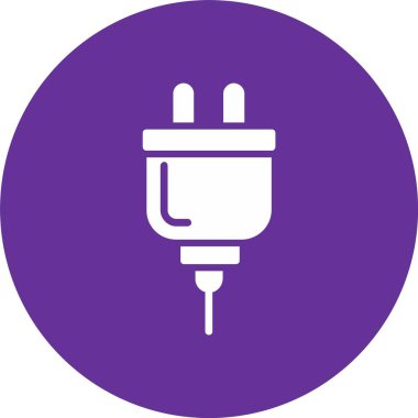 Güç Eklentisi Kabartma Çemberi Simgesi