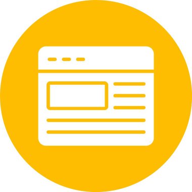 Tarayıcı Kabartma Çemberi Simgesi