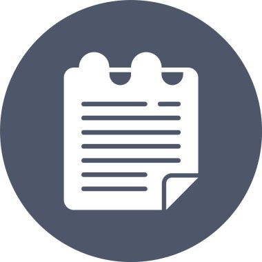 Yapışkan Notlar Kabartma Çemberi Simgesi