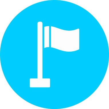 Bayrak Kabartma Çemberi Simgesi