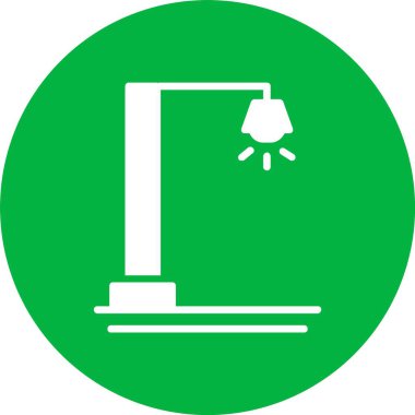 Sokak Lambası Kabartma Çemberi Simgesi