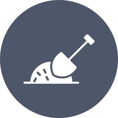 Maça Kabartma Çemberi Simgesi