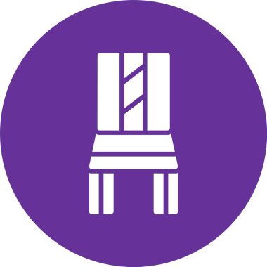 Sandalye Kabartma Çemberi Simgesi