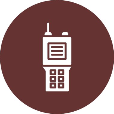 Telsiz Kabartma Çemberi Simgesi