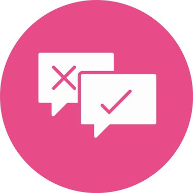 Tartışma Kabartma Çemberi Simgesi