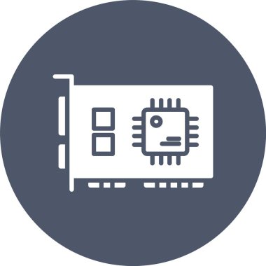 Ağ Arayüzü Kartı Kabartma Çemberi Simgesi