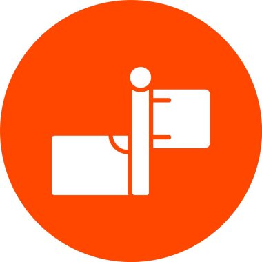 Köşe Kabartma Çemberi Simgesi