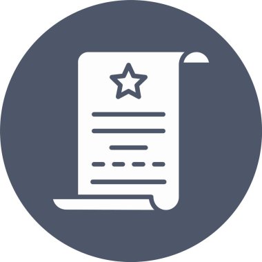 Parşömen Kabartma Çemberi Simgesi