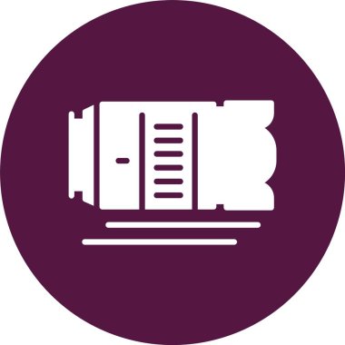 Mercek Kabartma Çemberi Simgesi