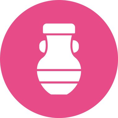 Vazo Kabartma Çemberi Simgesi