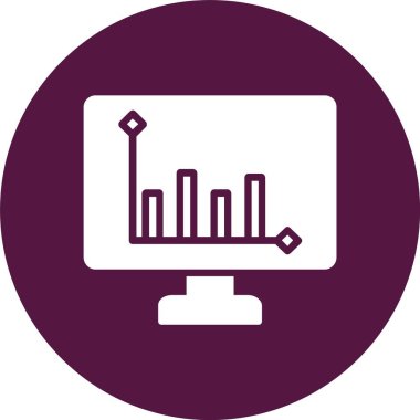 Çubuk Grafik Çemberi Simgesi