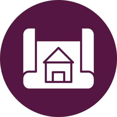 Blueprint Kabartma Çemberi Simgesi