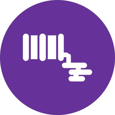 Yağ Dökme Kabartma Çemberi Simgesi