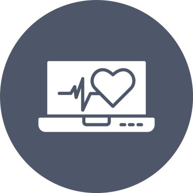 Kalp Atışı Kabartma Çemberi Simgesi