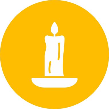 Mum Kabartma Çemberi Simgesi