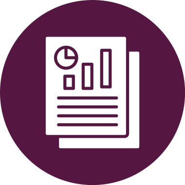 Seo Raporu Kabartma Çemberi Simgesi