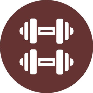 Dumbbell Kabartma Çemberi Simgesi