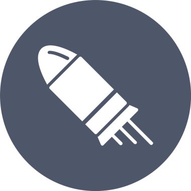 Mermi Kabartma Çemberi Simgesi