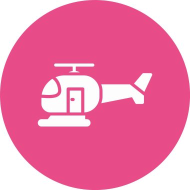 Helecopter Kabartma Çemberi Simgesi