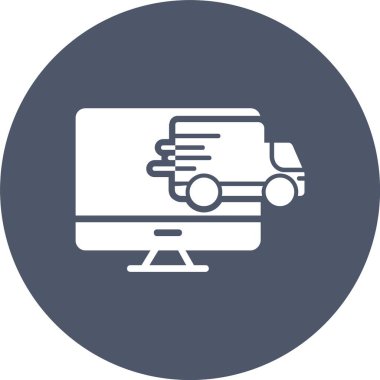 Çevrimiçi Dağıtım Çemberi Simgesi Simgesi