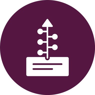 Zaman Çizgisi Kabartma Çemberi Simgesi