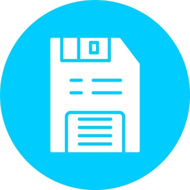Disket Kabartma Çemberi Simgesi