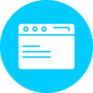 Tarayıcı Kabartma Çemberi Simgesi