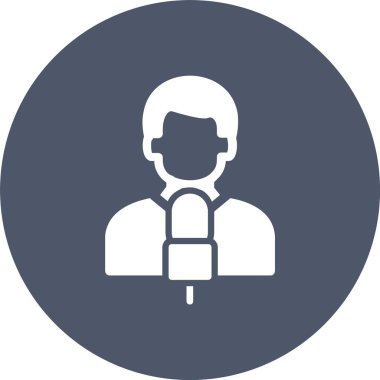 Gazetecilik Kabartma Çemberi Simgesi