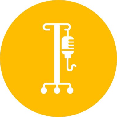 İnfüzyon Rafı Kabartma Çemberi Simgesi