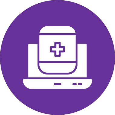 Web Sitesi Kabartma Çemberi Simgesi