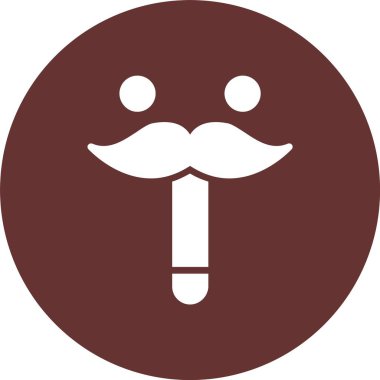 Bıyık Kabartma Çemberi Simgesi