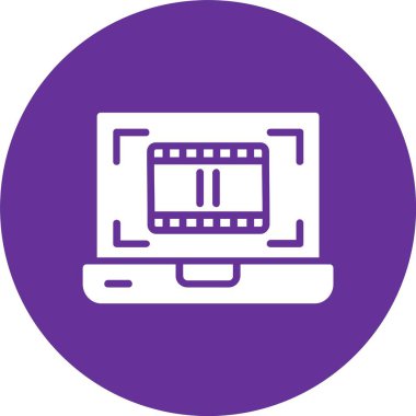 Video Kabartma Çemberi Simgesi