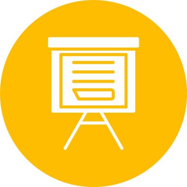 Tebeşir Tahtası Kabartma Çemberi Simgesi